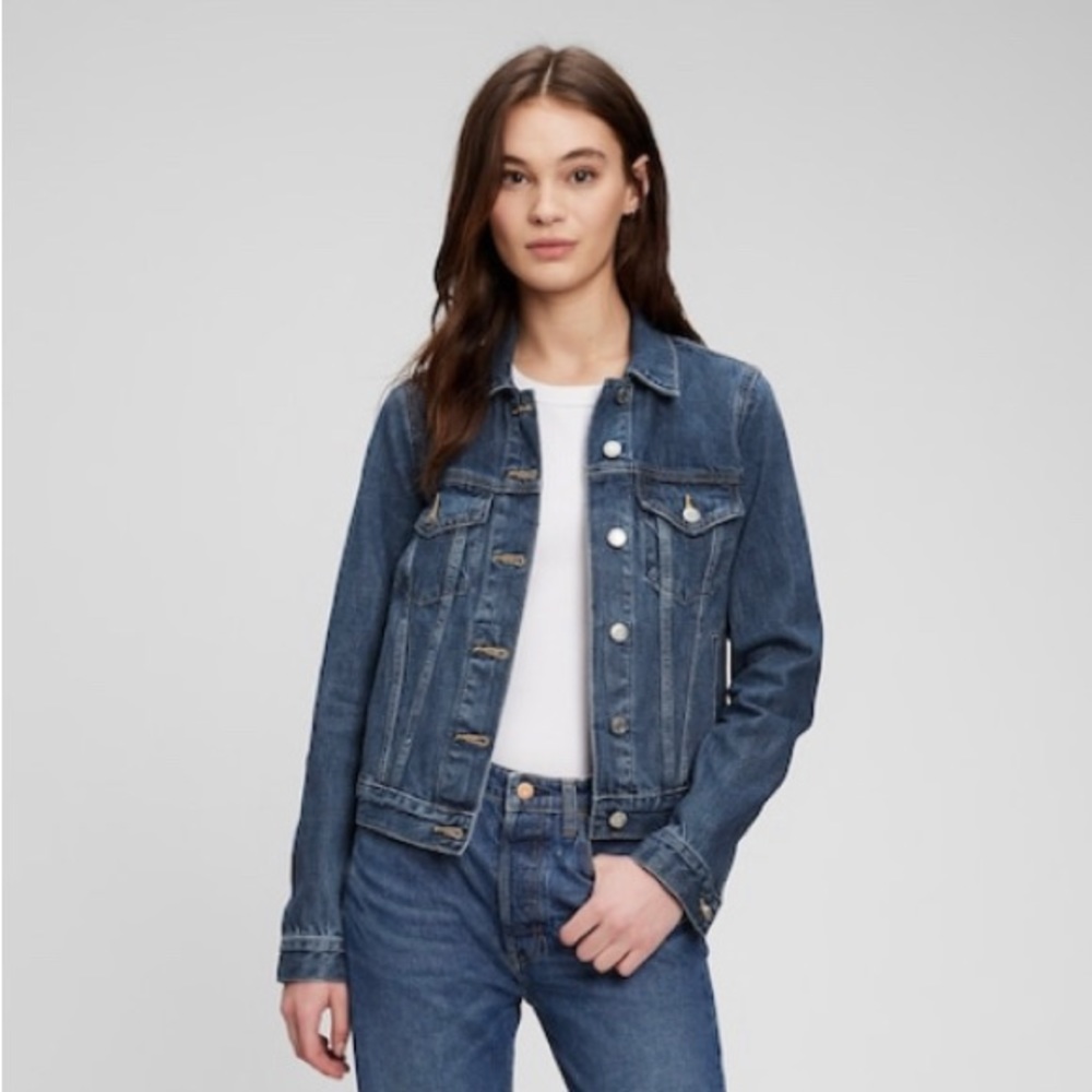 Gap Medium Indigo Jean Jacket - Large